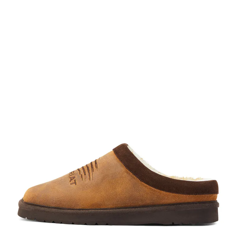 Ariat Men's Patriot Slipper, Dusty Brown Suede