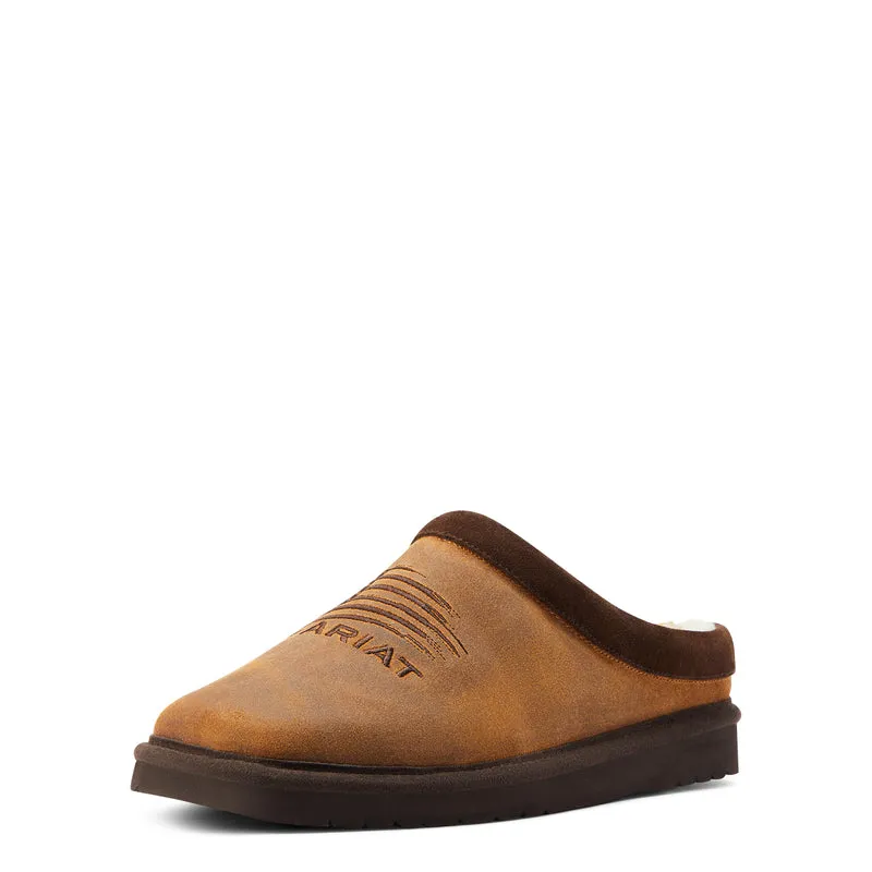 Ariat Men's Patriot Slipper, Dusty Brown Suede