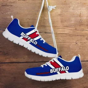 #CircleTheWagons Buffalo Fan Mesh Fabric Running Shoes