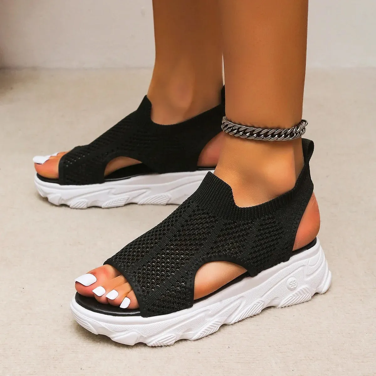Fashion Wedge Open Toe Breathable Sandals