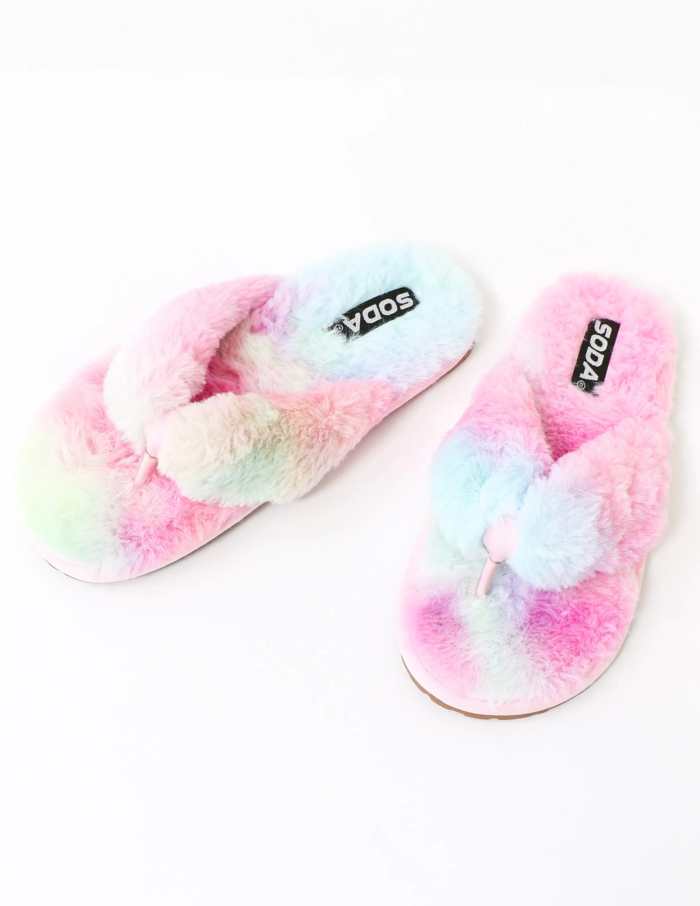 FUR-GET ME NOT SLIPPER - Rainbow
