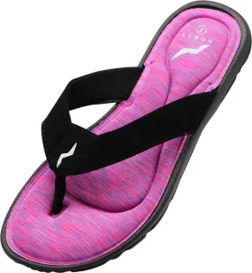 Norty WOMENS 6-11 MEM FOAM SANDAL FUCHSIA BLACK