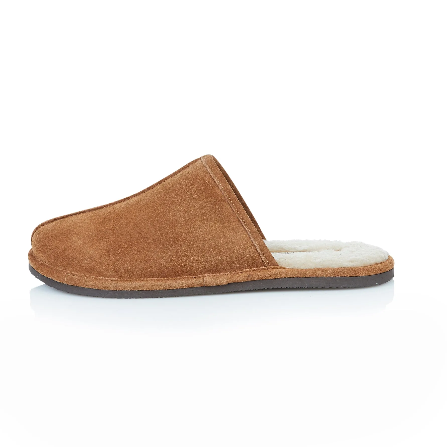 Smithfield Suede Leather Slipper - Tan
